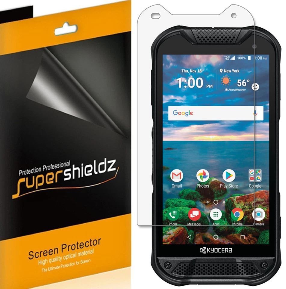 6X Supershieldz Clear Screen Protector Saver for Kyocera DuraForce Pro 2 - Image 1 of 2