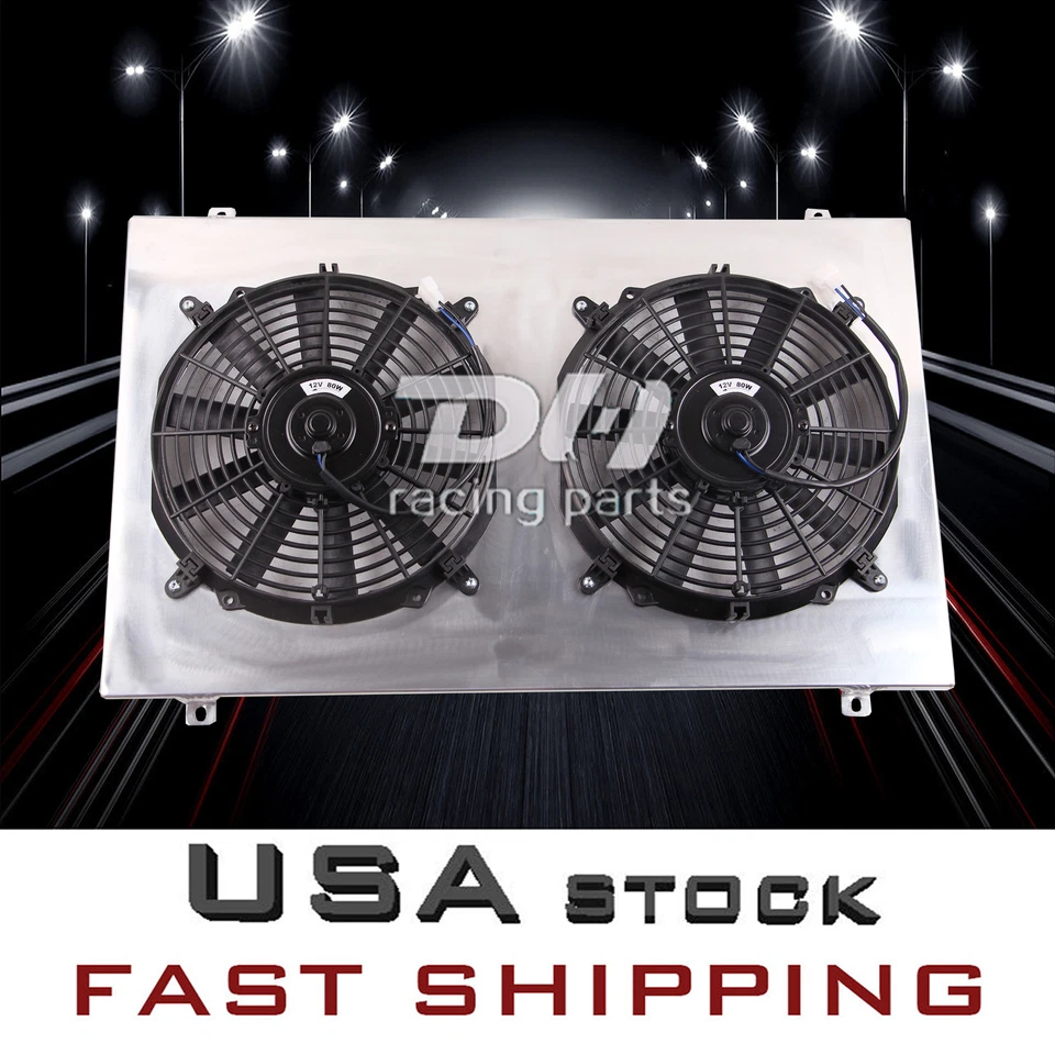 Cubierta de aluminio 28" W + ventilador de plástico 12" APTO 88-99 CHEVY C1500 P30 P3500  Foto 1 de 4