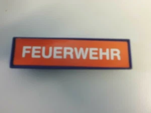 1 x Playmobil Schild Feuerwehr Clicksystem - Bild 1 von 1