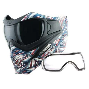 V-Force Grill Mask - SE Spangled Hero W/ Smoke Lens - Paintball - Picture 1 of 7