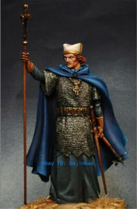 Kits de modelos de resina sin pintar estatua de mago caballero antiguo escala 1/24 sin montar - Imagen 1 de 3