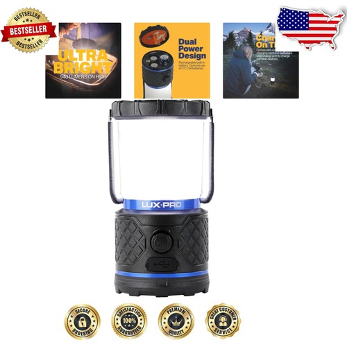 Linterna compacta recargable con 155 horas de brillo - Ideal para aventuras-