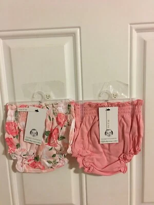 2 NOVAS CAPAS DE FRALDAS ORGÂNICAS GERBER PARA BEBÊS MENINAS TAMANHO 3-6 MESES - Imagem 1 de 4