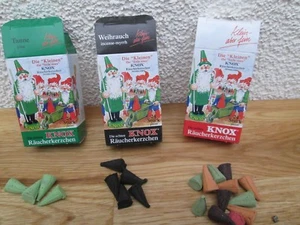 Knox Mini-Räucherkerzen ( S )  24 Stück Div. Düfte Tanne,Weihrauch  Weihnachten  - Bild 1 von 4