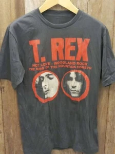 Camiseta T. REX cosida única grisácea ligeramente desgastada. - Imagen 1 de 2