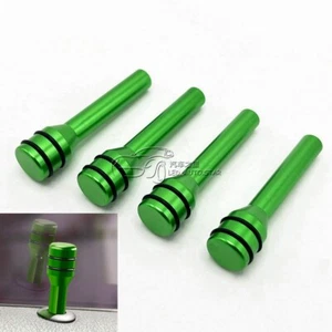 4x Green Aluminium Alloy Car Door Knob Latch Lift Pin Lock Bolts For M4 Screw - Picture 1 of 9