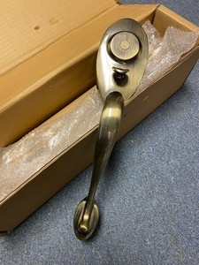 Weslock Lexington Series Non-Locking Dummy Handleset 01445-A--0020 Antique Brass