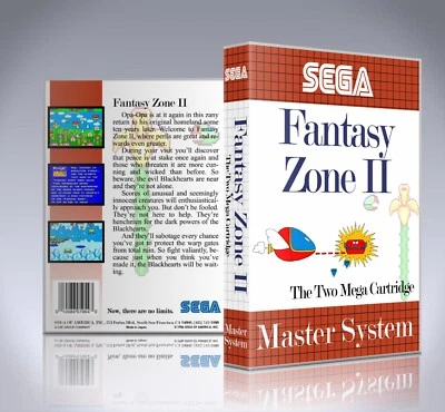 Sega Master System Case - NO GAME - Fantasy Zone II - Image 1 of 3