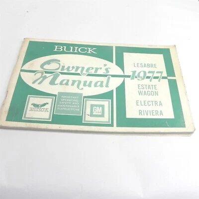 VINTAGE 1977 BUICK LESABRE OWNERS MANUAL ESTATE WAGON ELECTRA RIVIERA  - Image 1 of 4
