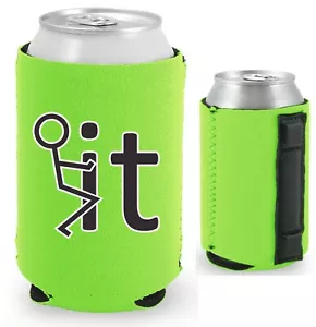 F*ck It Magnetic Can Coolie, Neoprene Collapsible - Picture 1 of 18