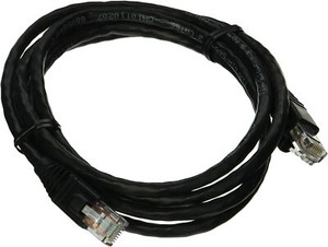 Leviton 5G460-5E GigaMax 5E Standard Patch Cord, Cat 5E, 5 Feet Length, Black