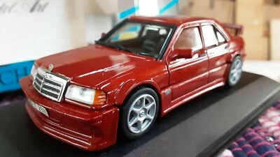 1/43  MINICHAMPS    Mercedes 190 Evo1 ,street , signal red ，mint+++!   - Image 1 of 4
