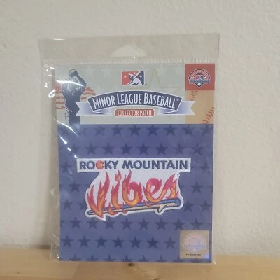 Parche con el logotipo de los coleccionistas de béisbol de ligas menores Rocky Mountain VIBES nuevo Foto 1 de 2