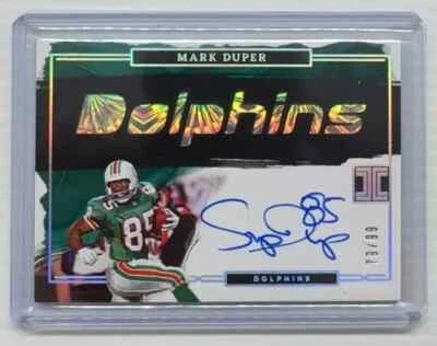2023 Panini Impeccable Mark Duper Team Logo Auto Autograph #79/99 Dolphins - Image 1 of 2