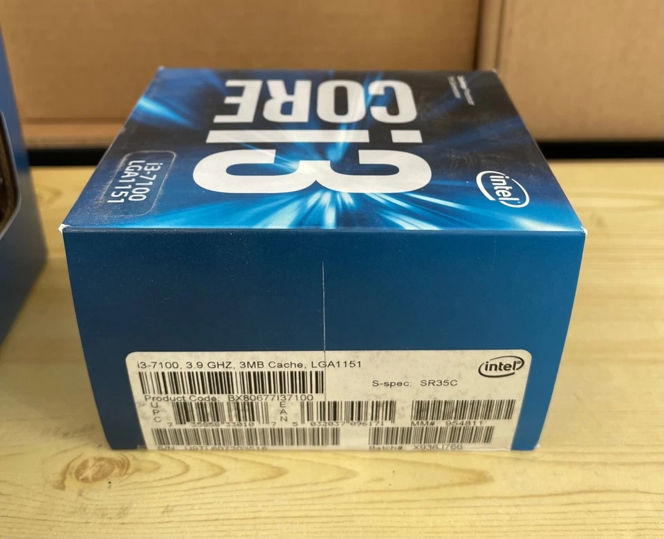 Intel i3-7100 3.90 GHz LGA1151 Processor BX80677I37100 New in Sealed Box - Image 1 of 1