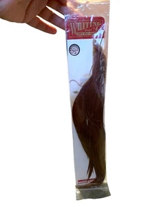 Whiting Farms Dry Fly Hackle Silver Grade 1/2 Cape Brown New - Picture 1 of 4