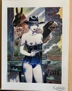 ex libris Girod:"Hommage à Bilal" Sexy - signé - 19x25cm- 11 - Imagen 1 de 1