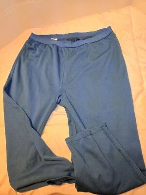 L.L. Bean Mens Sz S Midweight Blue Base First Layer Pants Stretch Comfy Used  - Image 1 of 4