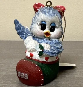 Adorno de Navidad Sonshine Promises OWL 1998 DE COLECCIÓN DESEO ALEGRE firmado en muy buena condición - Imagen 1 de 9