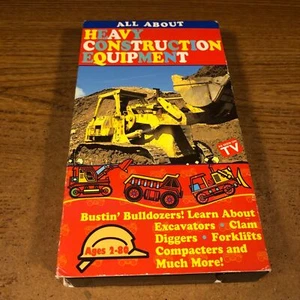 All About Heavy Construction Equipment VHS Movie VCR Video Tape Used - Picture 1 of 6