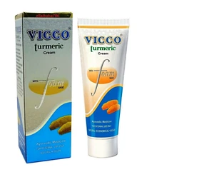 Vicco Turmeric Cream with Foam Base - Ayurveda Face Wash * Natural - Vegan* 70gm - Picture 1 of 4