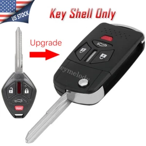 Flip Key Shell Conversion Kit for Mitsubishi Eclipse Galant 4B Smart Car Key Fob - Picture 1 of 12