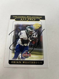 Tarjeta firmada con autógrafo Topps # 350 Brian Westbrook 2005 - Imagen 1 de 2
