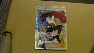 Juego de cartas coleccionables Pokémon Jesse and James 68/68 Hidden Fates arte completo - Imagen 1 de 2