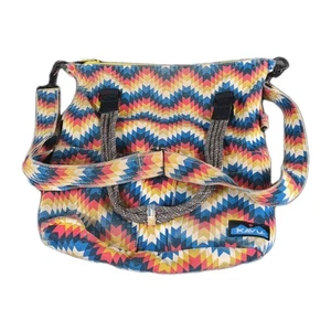 KAVU Aztec Rope Tote Satchel Purse Bag Multiple Zipper Pockets - Picture 1 of 10