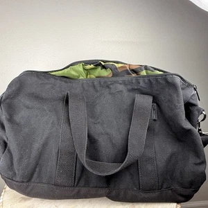 Jack & Mulligan Men’s Duffle Bag Black Waterproof Canvas With Camo Lining 44L  - Bild 1 von 7