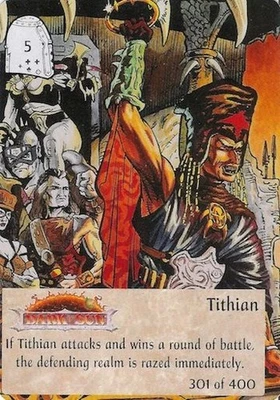 Tithian 301/400 - 1st Edition Spellfire CCG TSR, Inc. 1994 - Immagine 1 di 4