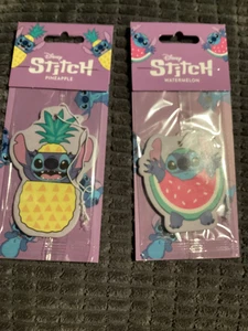 BNIP New 2 x Disney Stitch Air Freshener - Pineapple & Watermelon Fragrances - Picture 1 of 5