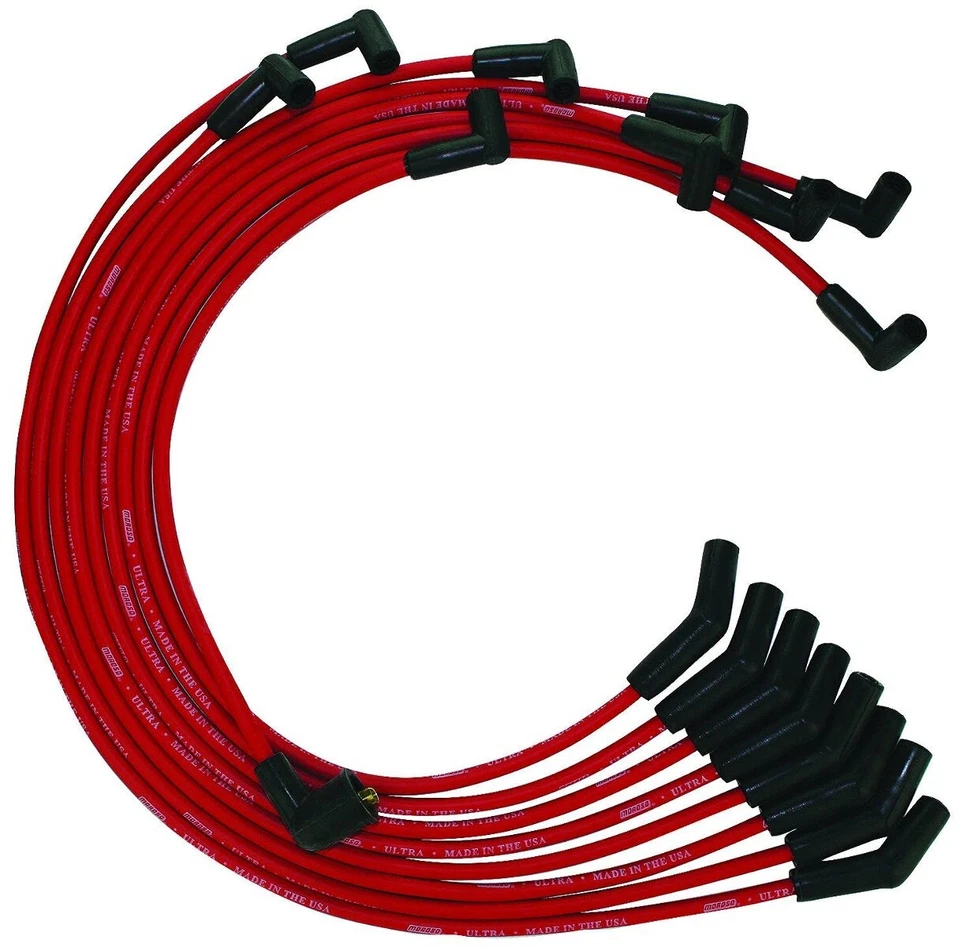 Moroso for Ford 351C/390/429/460 HEI 135 Boots Ultra Spark Plug Wire Set - Red - Image 1 of 1