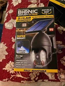 Free Shipping Bell+Howell Bionic Spotlight Extreme 360 Motion Sensor Solar NEW - Picture 1 of 3