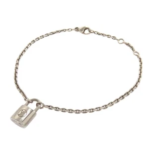 LOUIS VUITTON Q95450 Silver Bracelet Lockit Bracelet Silver  Ladies [Used] - Picture 1 of 6