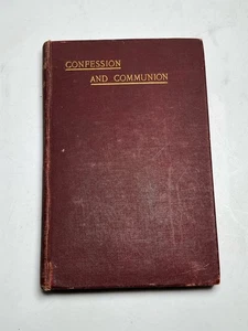 Antiguo Libro de Oración Religiosa Comunión Confesión 1906 Personalizado Único - Imagen 1 de 8