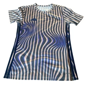 Camiseta Adidas Aeroready Rara Talla Pequeña Muestra Poliéster Psicodélico Excelente - Imagen 1 de 10