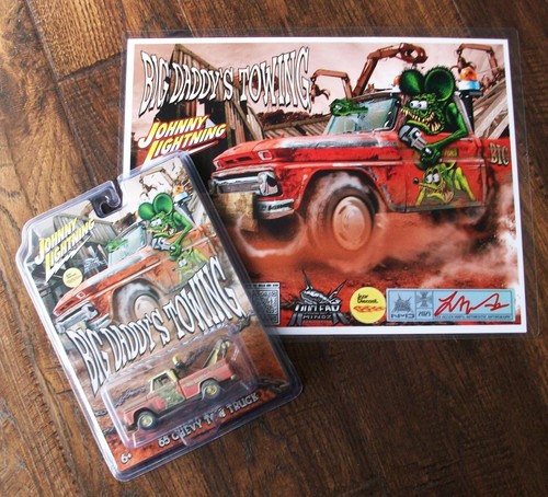 Ed Roth Rat Fink '65 Chevy Tow Truck + SIGNED E-SHEET ESHEET VEGAS ...