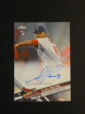 2017 Topps Chrome Alex Reyes Chrome *ON CARD* RC Auto - Image 1 of 4