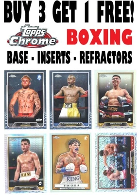 2024 Topps Chrome Boxing (BUY 3 GET 1 FREE!) You PIck/Complete Your Set - Image 1 of 3