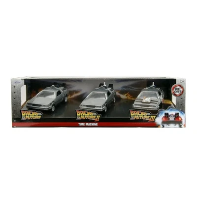 Jada Toys Hollywood Rides Time Machine Back to the Future 3-Pack 1:32 Die-Cast - Image 1 of 4