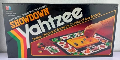 Vintage 1991 "SHOWDOWN YAHTZEE" Board Game by Milton Bradley. New and Sealed - Image 1 of 4