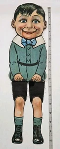 ¡Muy raro! Maniquí ventrílocuo niño cartón recortado ojos/boca en movimiento - Imagen 1 de 6