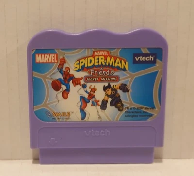 VTech VSmile learning system Spiderman & Friends Game cleaned tested &works well - Image 1 of 4