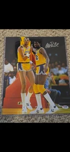 Magic Johnson Auto Photo 11x14 Los Angeles LAKERS PSA DNA - Picture 1 of 5