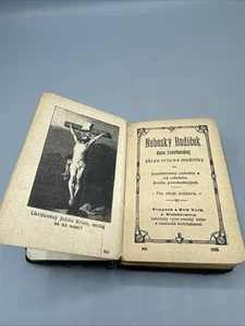 1922 Slovak Catholic Prayer Book Nebesky Budicek Imprimatur - Imagen 1 de 13
