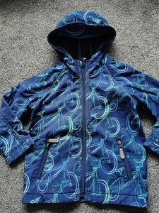 Ted Baker Boys Bike Print Softshell Water Resistant Jacket Age 4-5 Years - Picture 1 of 7