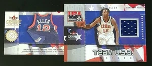 2003 Fleer Genuine Insider RAY ALLEN GAME WORN OLYMPIC JERSEY /325 PULL OUT CARD - Picture 1 of 3