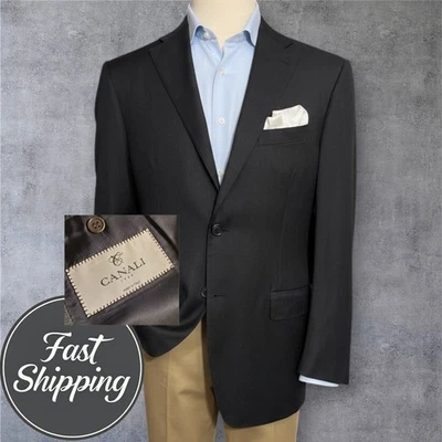 Blazer abrigo deportivo CANALI Silver Label para hombre chaqueta de 2 botones 46L (EE. UU.) 56L (UE) Foto 1 de 4