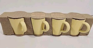 ¿De colección? Portugal POTTERY Demitasse Tazas Espresso AMARILLO Juego de Tazas de Cerámica 4 en CAJA - Imagen 1 de 8